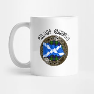 Clan Gunn Crest & Tartan Knot Mug